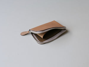 ・肌色・　LGW12 : ファスナーミニ財布
